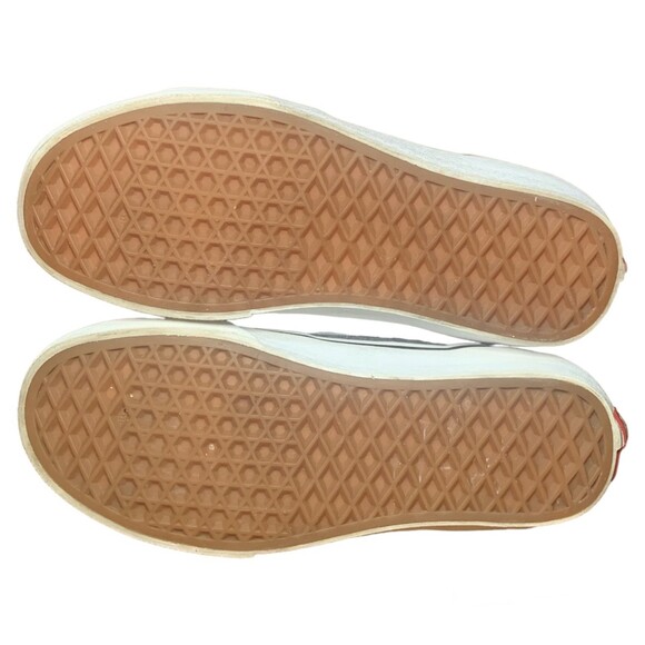 VANS Sk8-Hi Jersey Fabric Shoes Gray White Size Men 5.5 Women 7 - Picture 6 of 11